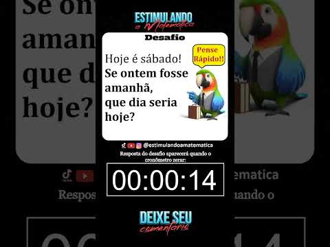 🔴 Desafio Matemático 1min para resolver - Resposta no final do vídeo