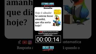 🔴 Desafio Matemático 1min para resolver - Resposta no final do vídeo
