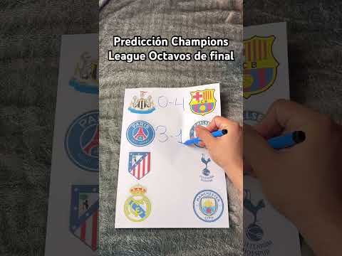 Prediccion Champions League Octavos de final 🔥 #realmadrid #championsleague #fcbarcelona #mancity