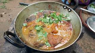 Fish Curry Village Style |rohu fish Cooking and Eating