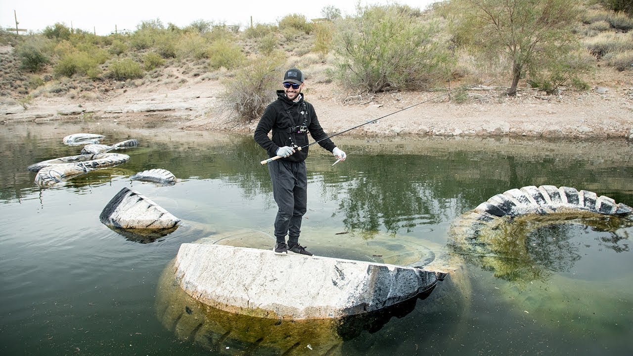 Fishing DEEP in the Middle of the DESERT! (cactus)