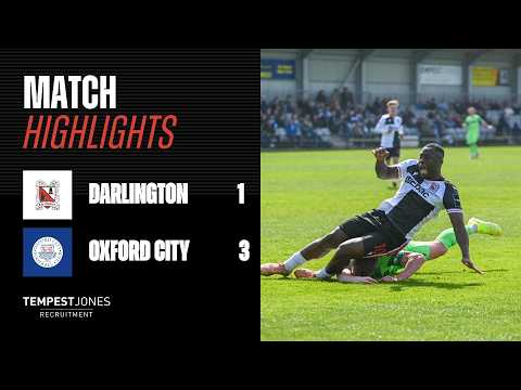 Highlights: Darlington 1-3 Oxford City - National League North