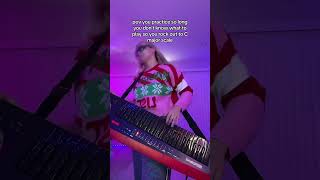 Rockin out to C major 🤘🏼❤️🎸 #keytar #keytarist #rolandkeyboard #rolandkeyboards #cmajorscale