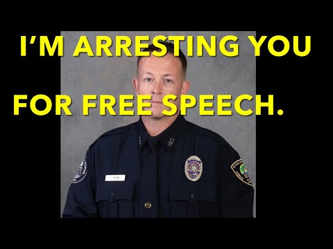 Arrested For Free Speech.