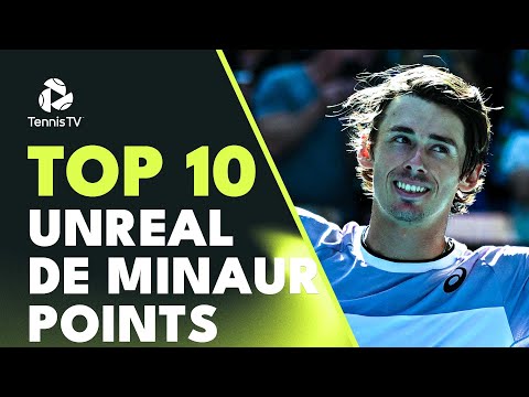 Top 10 UNREAL Alex De Minaur Tennis Points 😍