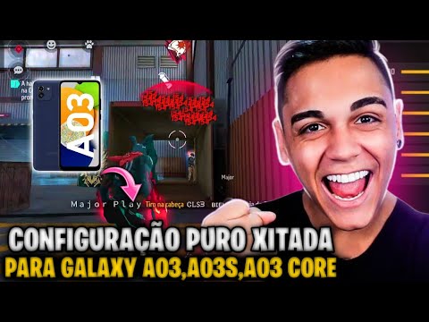 MELHOR DPI + SENSI GALAXY A03,A03s, A03 CORE NOVA ATUALIZAÇÃO FREE FIRE 2025