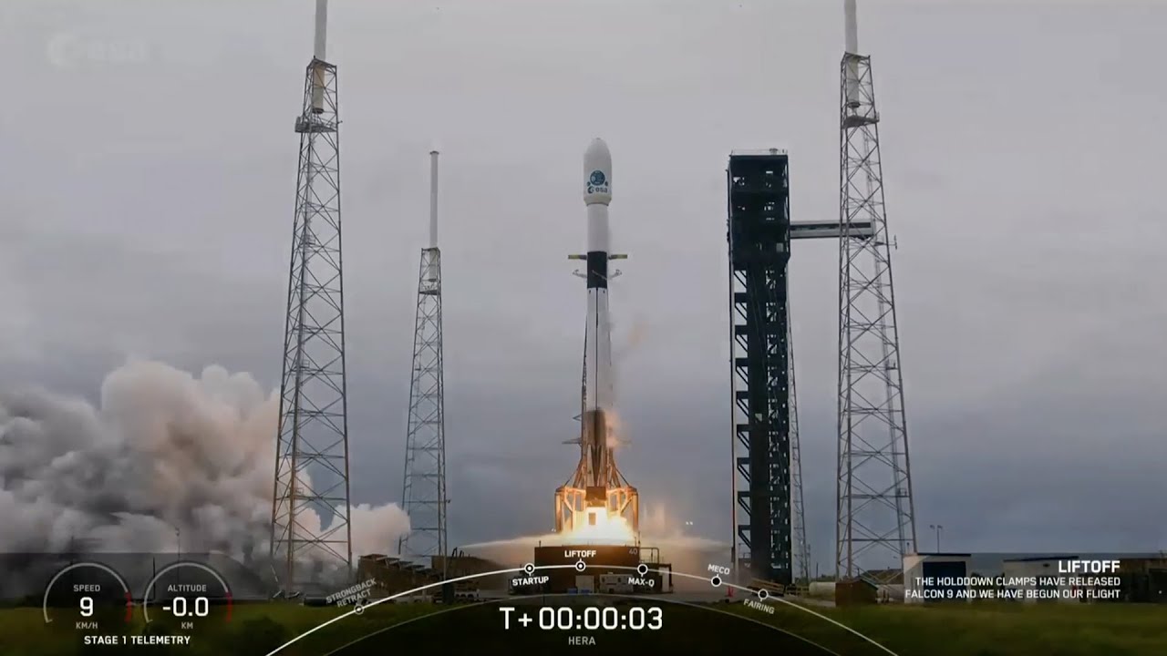 Blastoff! SpaceX launches ESA’s Hera asteroid probe