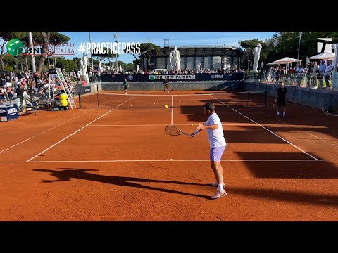 Stan Wawrinka and Gael Monfils Full Practice Rome 2024 | Practice Pass