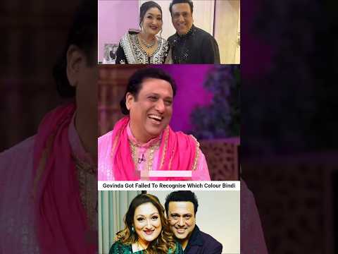 Govinda Didn't Know Sunita's Bindi #govinda#sunita#david#goviral#bharti#trending#shorts#reels#comedy