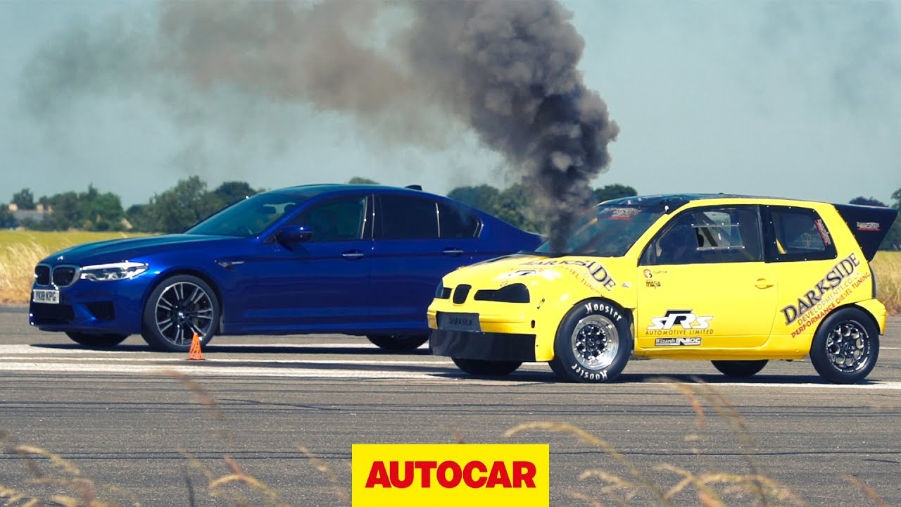 Drag Race: BMW M5 vs Diesel Seat Arosa - Which is faster? - Autocar