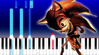 TEA-TIME WALTZ - SONIC.EXE OUTCOME MEMORIES OST (Piano Tutorial)