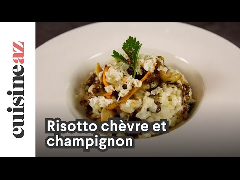 Risotto chèvre et champignon