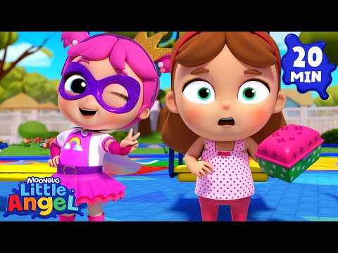 Super Heroes Save the World 🦸‍♀️ | Little Angel And Friends Kid Songs