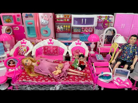 15 Minutes Satisfying with Unboxing Cute Pink Princess House Toys Collection Review | ASMR