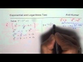 Exponential Equations and Quadratics