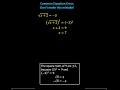 Understanding Square Root Equations