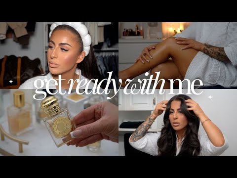 GRWM FOR A NIGHT OUT✨ NO FILTER flawless makeup routine, outfit & fragrance *smell good ALL night*