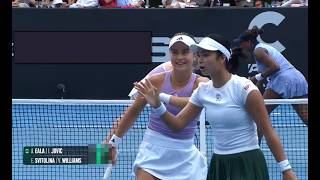 Alex Eala, Iva Jovic vs Elina Svitolina, Venus Williams - R1 Auckland, Women's Doubles Tennis