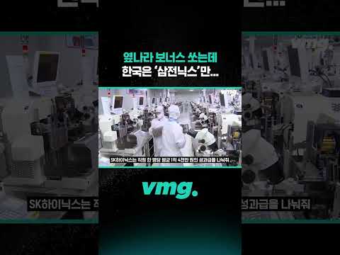 옆나라 보너스 쏘는데 한국은 '삼전닉스'만... / 비디오머그 #shorts