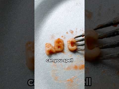 Spelling the ABC's With ABC Noodles