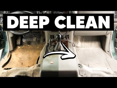 Deep Cleaning a DIRTY Car Interior - Muddy Nissan Patrol