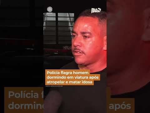 Polícia flagra homem dormindo em viatura após atropelar e matar idosa em SP #Shorts #FalaBrasil