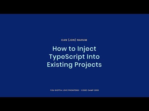 How to Inject TypeScript Into Existing Projects