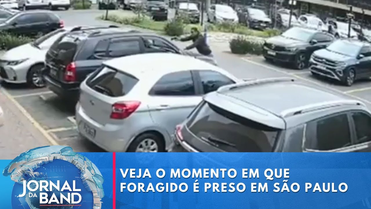 Veja o momento em que foragido é preso em São Paulo