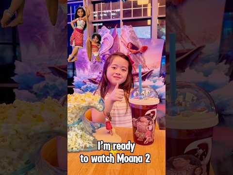 ๐ฟDelilah go to the theater to watch Disney Moana 2 โจ #moana2 #new #kids
