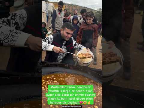 Burak falastinliklarga oz qollari bilan avqot qilip berdi.🥰❤️tiktok #uzb #dard1sarim #reels #top #mi