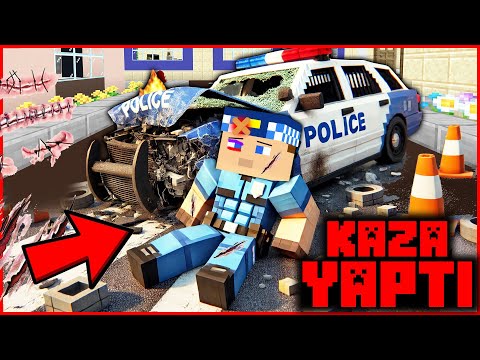 KEREM KOMİSER TRAFİK KAZASI YAPTI, ÖLDÜ! 😥 - Minecraft ZENGİN FAKİR HAYATI