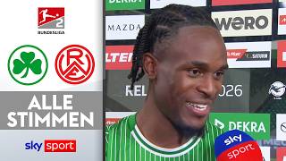 "Gehen als verdienter Sieger vom Platz" | SpVgg Fürth - Rot-Weiss Essen | 2. Bundesliga Interviews