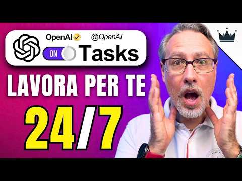 CHATGPT lancia TASKS in versione beta: BOMBA o CHIAVICA? 🤔