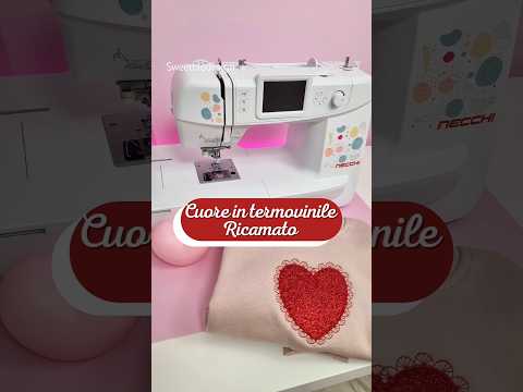 Cuore ricamato con termovinile