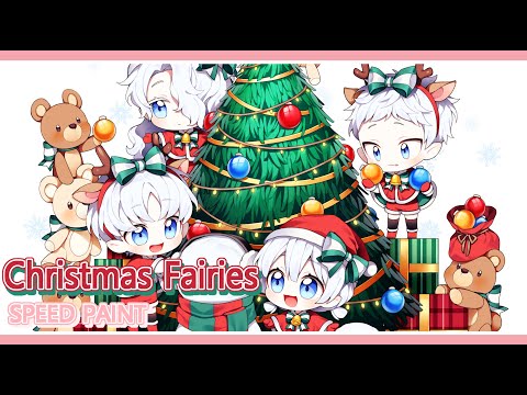 Christmas Fairies Speed Painting