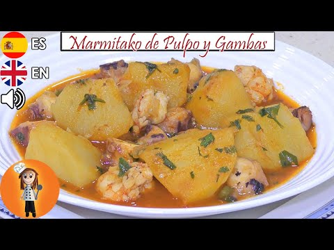 Receta fácil de marmitako con pulpo y gambas que sorprende