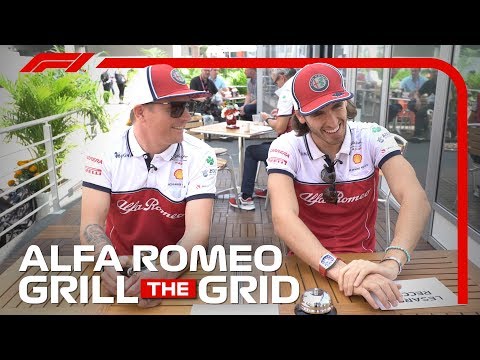 Alfa Romeo's Kimi Raikkonen and Antonio Giovinazzi! | Grill The Grid 2019