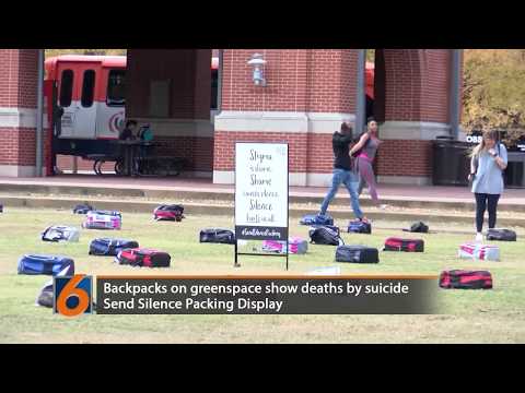 Send Silence Packing display brings awareness to suicide