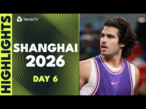Alcaraz &amp; Bergs Headline; Tsitsipas, Fritz, Jodar, Vacherot &amp; <strong>More</strong> | Shanghai <strong>2026</strong> Highlights Day 6