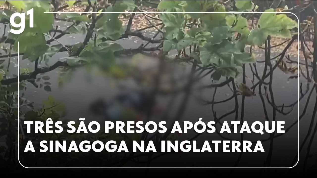 Jornal da Globo Três pessoas são presas após ataque terrorista a uma sinagoga na Inglaterra