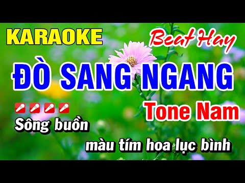 Karaoke Đò Sang Ngang Tone Nam Nhạc Sống Âm Thanh Đẳng Cấp | Hoài Phong Organ