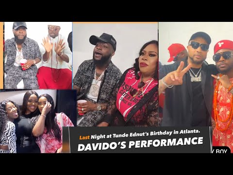 Just in Chioma Davido Live at Tunde Edenut 38yrs Birthday Party in Atlanta