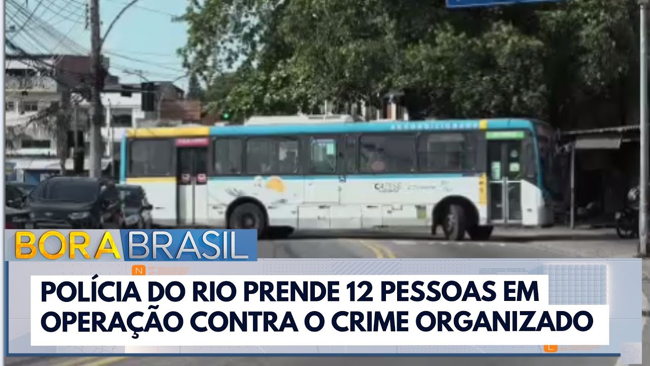 Polícia do Rio prende 12 pessoas em operação contra o crime organizado