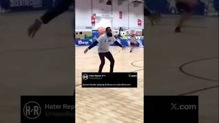 James Harden playing defense on Jalen Brunson last night 👀 #NYK #newyorkknicks #nyknicks #shorts