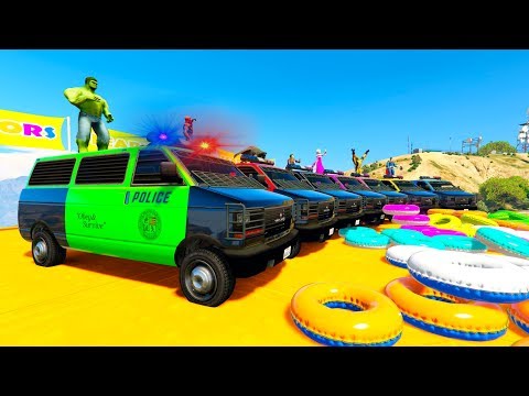 POLICE VAN SUPERHERO LEARN NUMBERS cartoon for kids and babies 3d animation