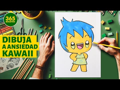 Cómo dibujar a Alegría ✨ de Intensamente 2 en estilo Kawaii | Tutorial fácil paso a paso