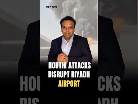 Houthi Attacks Disrupt Riyadh Airport #saudiarabia #houthi #houthis #houthiattack #riyadhairport