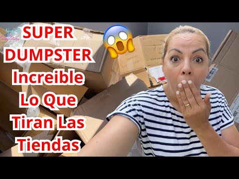 SUPER DUMPSTER WOW INCREIBLE LO QUE  TIRAN LAS TIENDAS A LA BASURA😱🇺🇸😳#NoemyBLaSalvadoreña