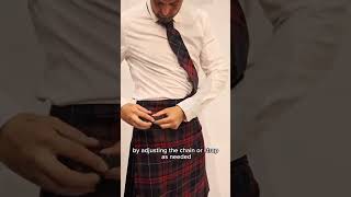 How To Put On A Sporran - Featuring @scotlanduncovered  #kilt #scotland #tartan