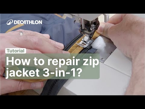 TUTORIAL - Change a zip of jacket 3in1 | Decathlon_QUECHUA